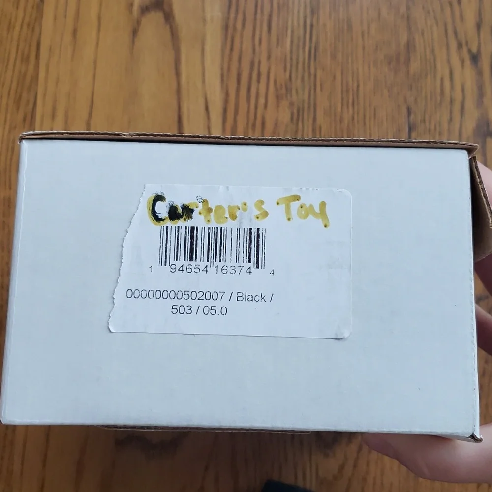 NIB Kids Toy Boot Black Carter's Size 5 Toddler